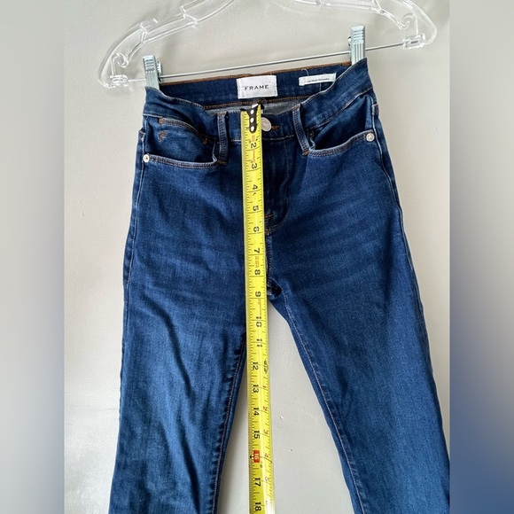 FRAME Le High Straight Dark Wash Jeans Women’s Size 23 - Picture 4 of 8